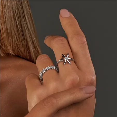 Bague Flocon d'Amour Diamant Cœur 0.15ct