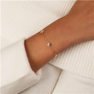 Bracelet Flocons d'Amour en Or blanc 750Mill 2