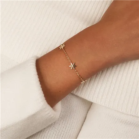 Bracelet Flocons d'Amour en Or 750Mill