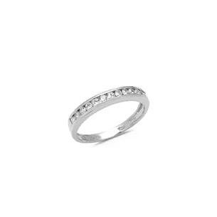 Alliance demi-tour Diamants en Or Blanc 750 Mill.