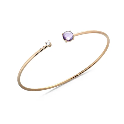 Bracelet Collection Héritage en Or Rose 750Mill. avec amethyste et diamant