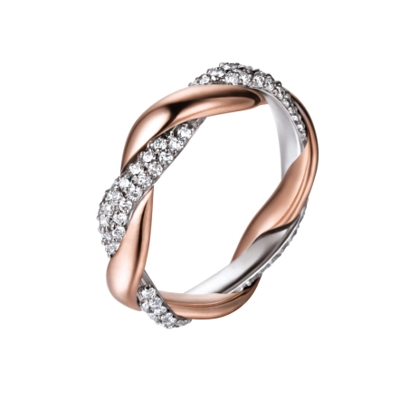 Alliance Diamants 0.62ct en Or Bicolore