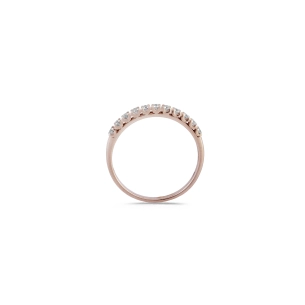 Bague Diamants 0.18ct en Or Champagne 2