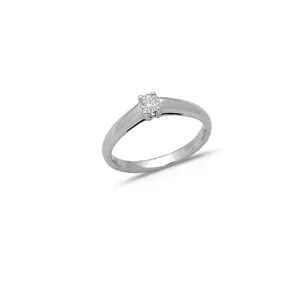 Bague Solitaire Diamant 0.32ct en Or Blanc 750 mill.  