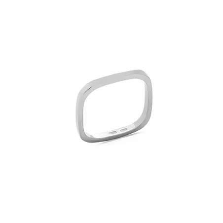 Alliance Je t'aime Carrément en Or Blanc