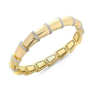 Bracelet Serpent extensible Diamants 0.55ct en Or.