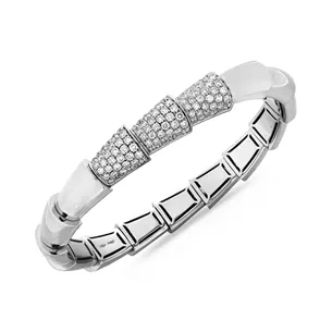 Bracelet Serpent extensible Diamants 2.43ct en Or