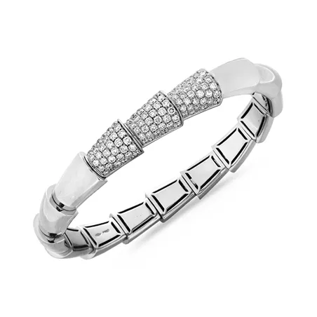 Bracelet Serpent extensible Diamants 2.43ct en Or