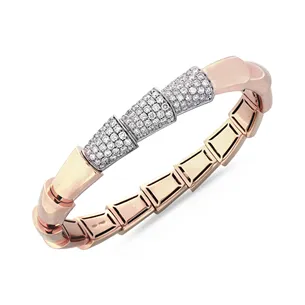 Bracelet Serpent extensible Diamants 2.43ct en Or