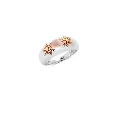 Bague Héritage Pierre taille " Pesenti " en Argent et Or