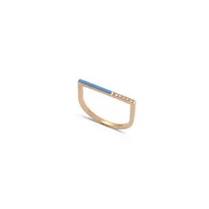 Bague Alissa Email Diamants 0.02ct en Or 2