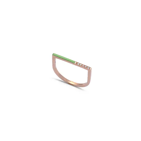 Bague Alissa Email Diamants 0.02ct en Or