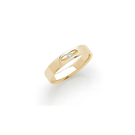 Bague Solitaire Diamant 0.06ct en Or 