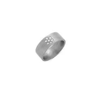 Bague Minimalice Diamants 0.15ct en Titane 