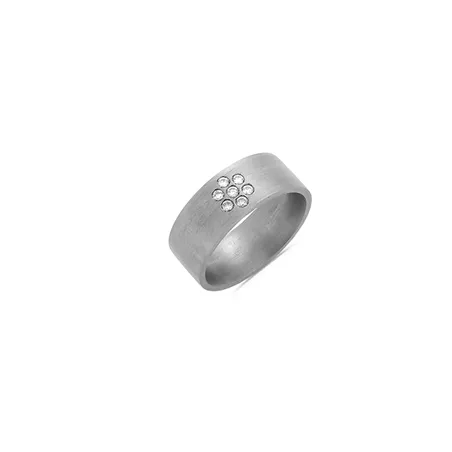 Bague Minimalice Diamants 0.15ct en Titane 