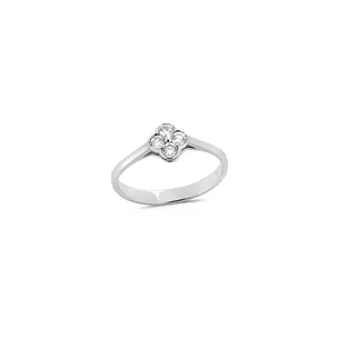 Bague Porte Bonheur Diamants 0.21ct en Or