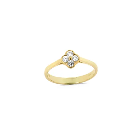Bague Porte Bonheur Diamants 0.21ct en Or
