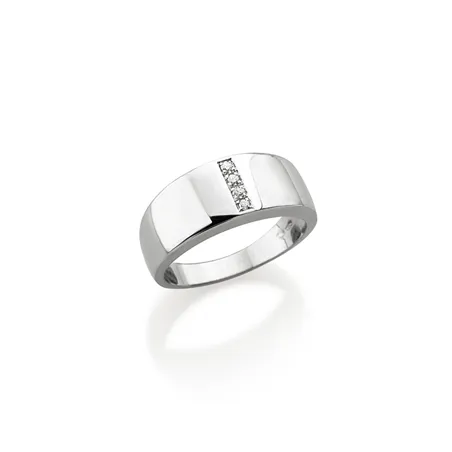 Bague Minimalice Diamants 0.04ct en Platine ou Or