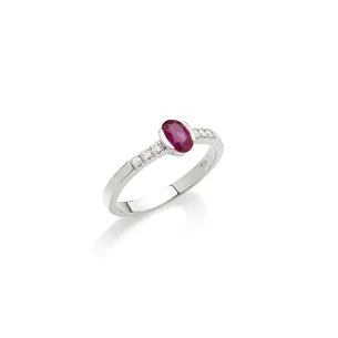 Bague Éole Rubis 0.52ct et Diamants 0.08ct en Or 