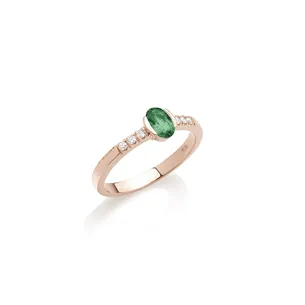 Bague Éole Emeraude 0.46ct et Diamants 0.08ct en Or 2