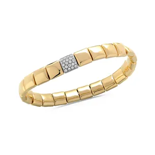 Bracelet Extensible Diamants 0.27ct en Or Jaune