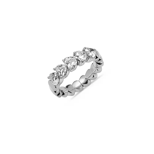 Bague Extensible Diamants Coeurs 1.66ct en Or Blanc