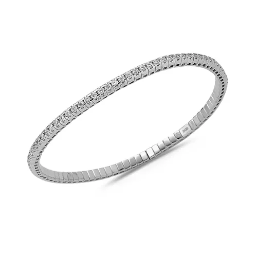 Bracelet Extensible Diamants 2.33ct en Or Blanc