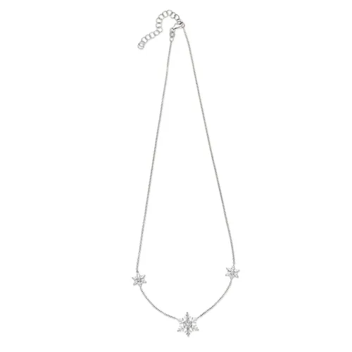 Collier Flocons d'Amour Diamants Or Blanc