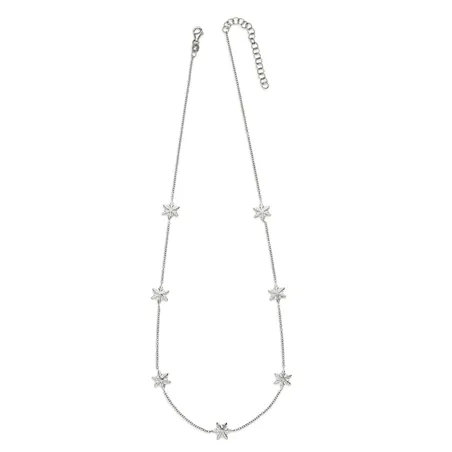 Collier Floconss d'Amour en Or Blanc