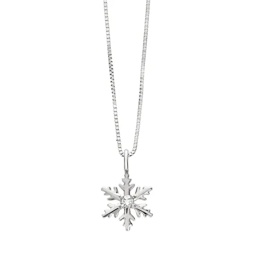 Collier Flocons d'Amour Diamant en Or Blanc