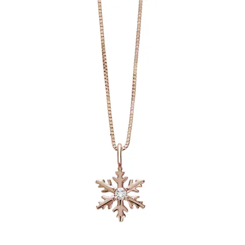 Collier Flocons d'Amour Diamant en Or Blanc