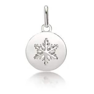 Médaille Flocons d'Amour en Or Blanc
