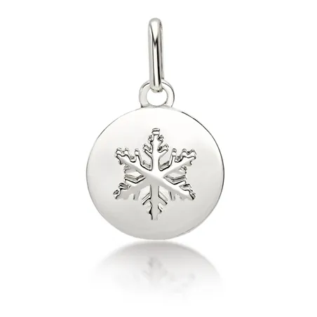 Médaille Flocons d'Amour en Or Blanc