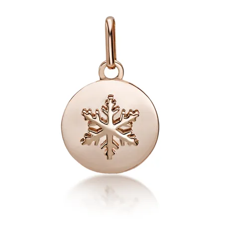 Médaille Flocons d'Amour en Or Blanc
