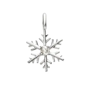 Pendentif Flocons d'Amour Diamant en Or Blanc