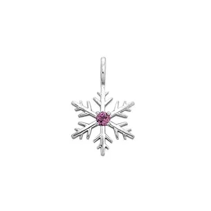 Pendentif Flocons d'Amour Rodolite en Or Blanc