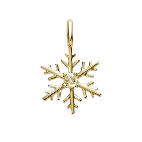 Pendentif Flocons d'Amour Diaman en Or Jaune