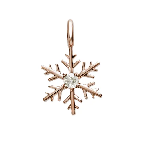 Pendentif Flocons d'Amour Diaman en Or Jaune