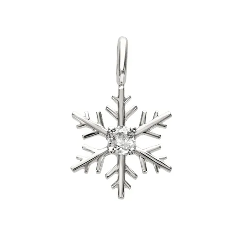 Pendentif Flocons d'Amour Diamant en Or Blanc