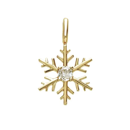 Pendentif Flocons d'Amour Diamant en Or Blanc