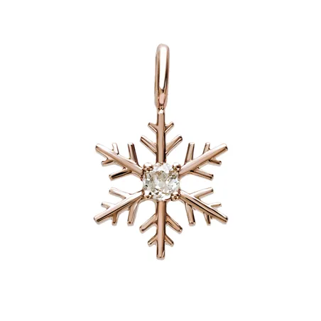 Pendentif Flocons d'Amour Diamant en Or Blanc