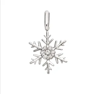 Pendentif Flocons d'Amour Diamants en Or Blanc