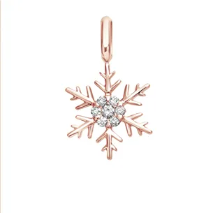 Pendentif Flocons d'Amour Diamants en Or Blanc 2