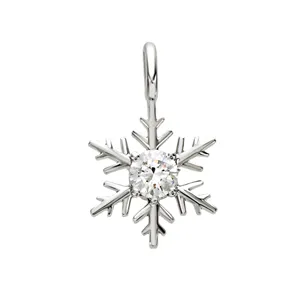 Pendentif Flocons d'Amour Diamant en Or Blanc