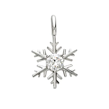 Pendentif Flocons d'Amour Diamant en Or Blanc