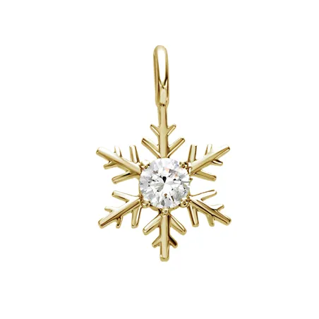 Pendentif Flocons d'Amour Diamant en Or Blanc