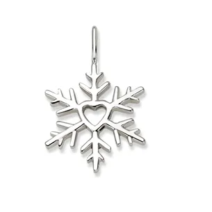 Pendentif Flocons d'Amour Coeur en Or Blanc