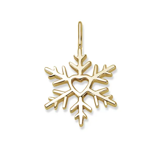 Pendentif Flocons d'Amour Coeur en Or Blanc