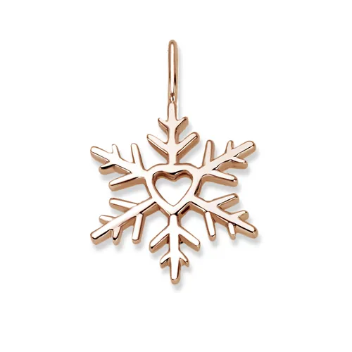 Pendentif Flocons d'Amour Coeur en Or Blanc