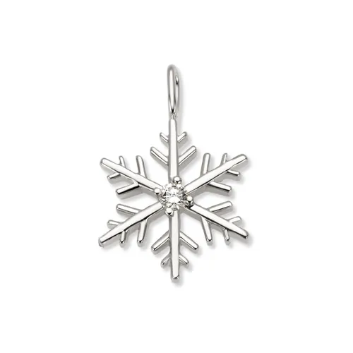 Pendentif Flocons d'Amour Diamant en Or Blanc